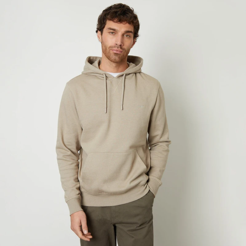 Image of Threadbare Cotton Blend 'Clementine' Hoodie Natural