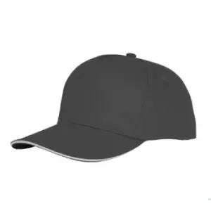 Image of Bullet Unisex Ceto 5 Panel Sandwich Cap (One Size) (Storm Grey)
