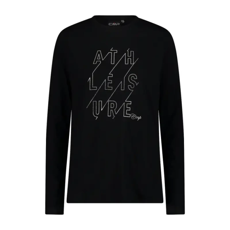 Image of CMP Womens long sleeve T-Shirt CMP Noir Female XS