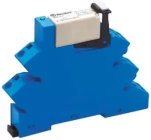 Image of Finder, 24V ac/dc DPDT Interface Relay Module, Cage Clamp Terminal, DIN Rail