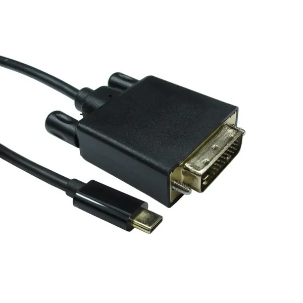 image of Cables Direct 5m USB Type-C Male to DVI Male Video Cable