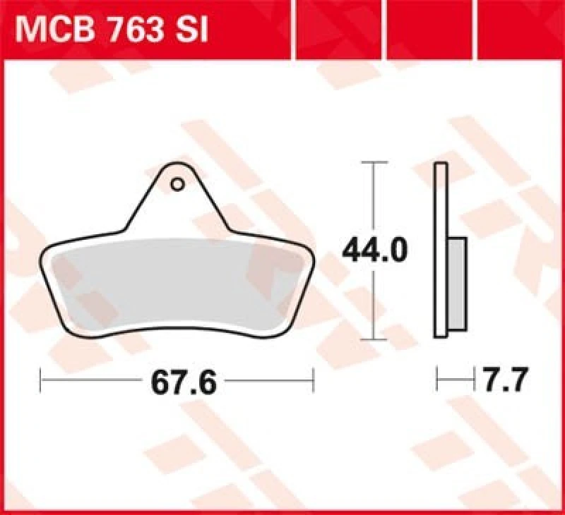 Image of TRW MCB763SI Brake pad set Brake Pad Set,disc brake (402)