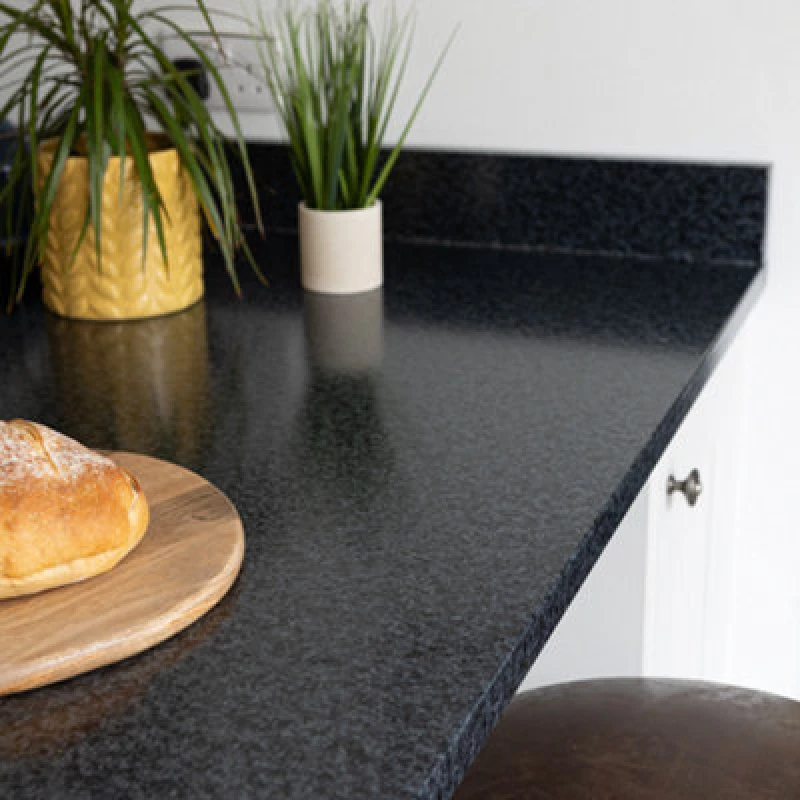 Image of D-C-Fix Granite Black Self Adhesive Vinyl Wrap Film For Kitchen Worktops And Furniture 2M(L) 67.5Cm(W)