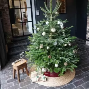 Image of 120cm Seagrass Spiral Christmas Tree Mat Natural