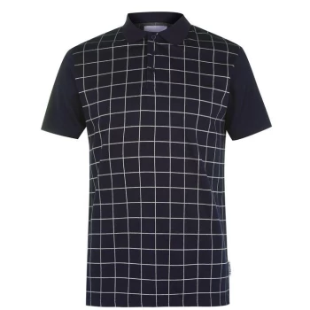 image of Soviet AOP Polo Shirt Mens - Grid