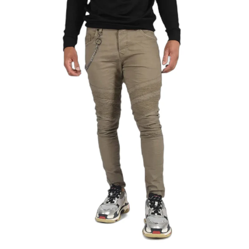 Image of Project X Paris Skinny biker jeans Project X Paris Beige Male 28