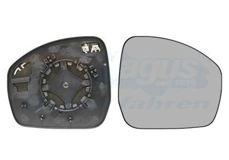 Image of VAN WEZEL Wing mirror glass VAN WEZEL 0258838