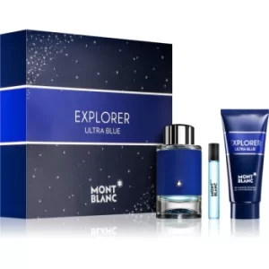 image of Mont Blanc Explorer Ultra Blue Gift Set for Men