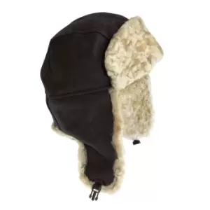 Image of Eastern Counties Leather Womens/Ladies Bourn Sheepskin Pilot Hat (L) (Vizon)