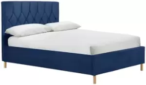 Image of Birlea Loxley Kingsize Ottoman Fabric Bed Frame - Blue