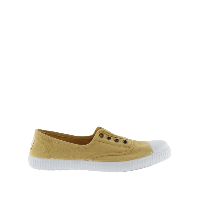 Image of Victoria Womens elastic dyed canvas Trainers Victoria 1915 Marron Female 40