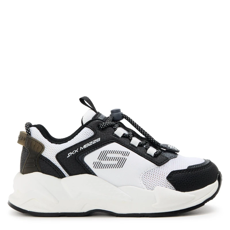 Image of Skechers Kids Ultrasurge Slip On Trainers White/Black unisex C10 (27.5)