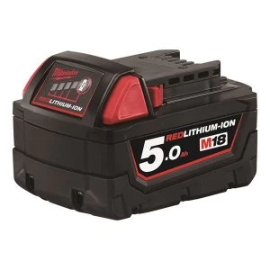 Image of Milwaukee Power Tools M18 B2 REDLITHIUM-ION Slide Battery Pack 18V 2.0Ah Li-ion