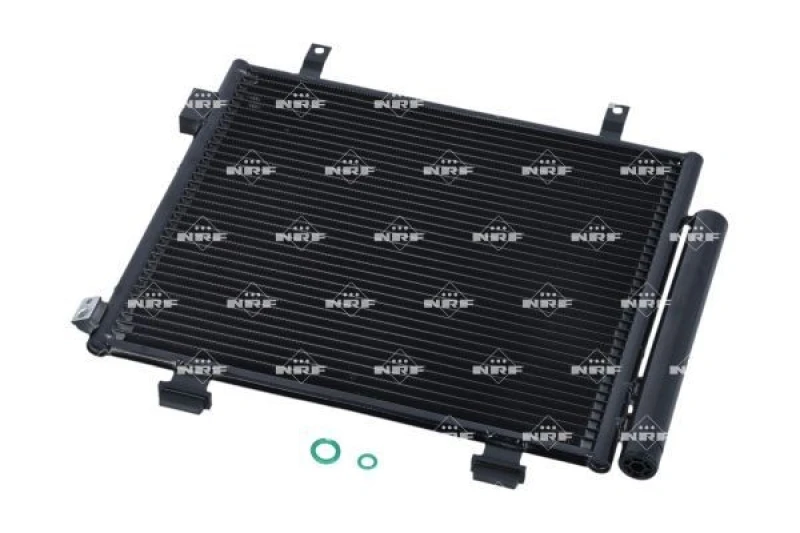 Image of NRF 350337 Condenser EASY FIT, with seal ring, with nitrogen filling Aluminium Condenser,air conditioning (448)