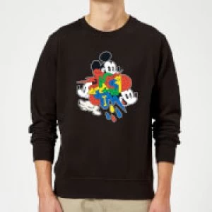 Image of Disney Mickey Mouse Vintage Arrows Sweatshirt - Black - 5XL