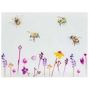 Image of Busy Bees Glass Cutting Board By Lesser & Pavey