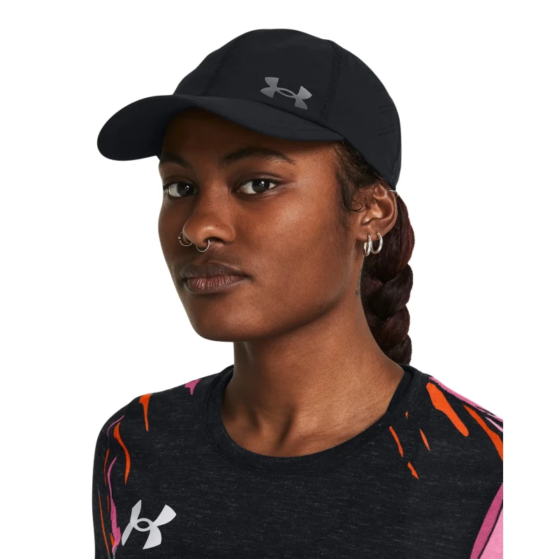 Image of Under Armour Launch Adj Baseball Caps Ladies Black 41237503080