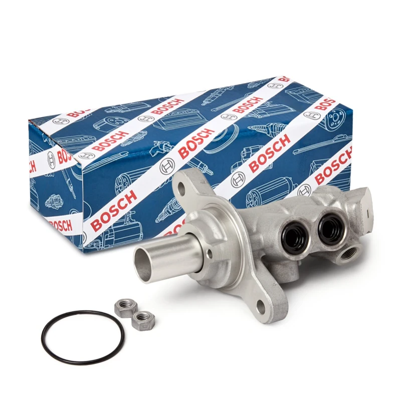Image of Bosch 0 204 828 668 Master Cylinder Number of connectors: 2 Aluminium Master Cylinder,brakes (258)