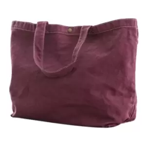 Image of Bags By Jassz Large Canvas Shopper (One Size) (Wine)