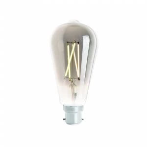 image of 4Lite WiZ Connected SMART LED WiFi Filament Bulb ST64 Clear Smoky - 4L1-8011