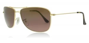 Ray-Ban RB3543 Sunglasses Shiny Gold 001/6B Polariserade 59mm