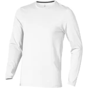 Elevate Mens Ponoka Long Sleeve T-Shirt (XL) (White)