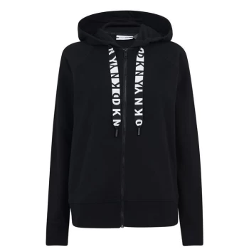 image of DKNY Sport DKNY Logo Zip Hoody - Black 001