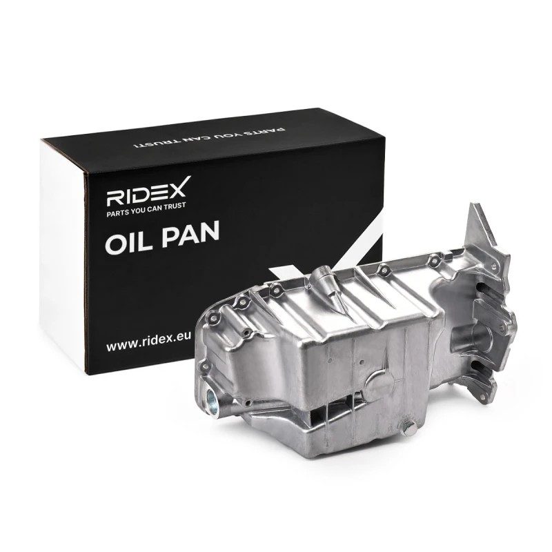 Image of RIDEX 592O0298 Oil Sump Die-Cast Aluminium, without gasket/seal Oil Pan (592)