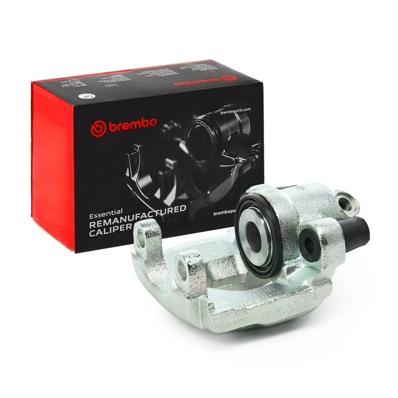 Image of BREMBO F 06 113 Brake caliper ESSENTIAL LINE Rear Axle Right Grey Cast Iron Brake Caliper (78)