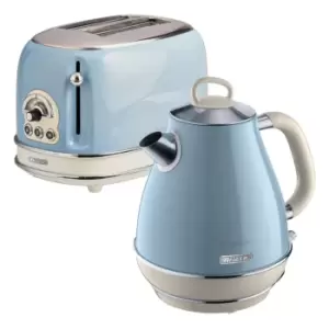 Image of Ariete Blue Jug Kettle and 2 Slice Toaster Pack