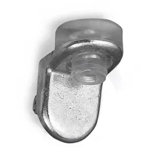 Image of Small Shelf Bracket Glass Max Thick 5mm Shelf Support With Rubber Pad - Pack of 100