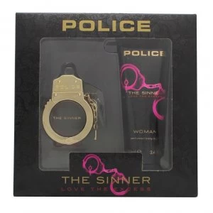 image of Police The Sinner Gift Set 30ml Eau de Toilette + 100ml Body Lotion