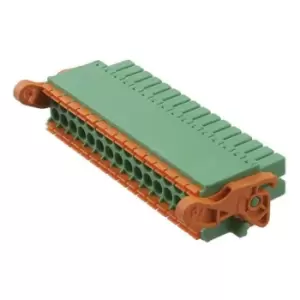 image of Phoenix Contact Dfmc 1,5/16-St-3,5-Lr Terminal Block, Pluggable, 16Pos, 16Awg