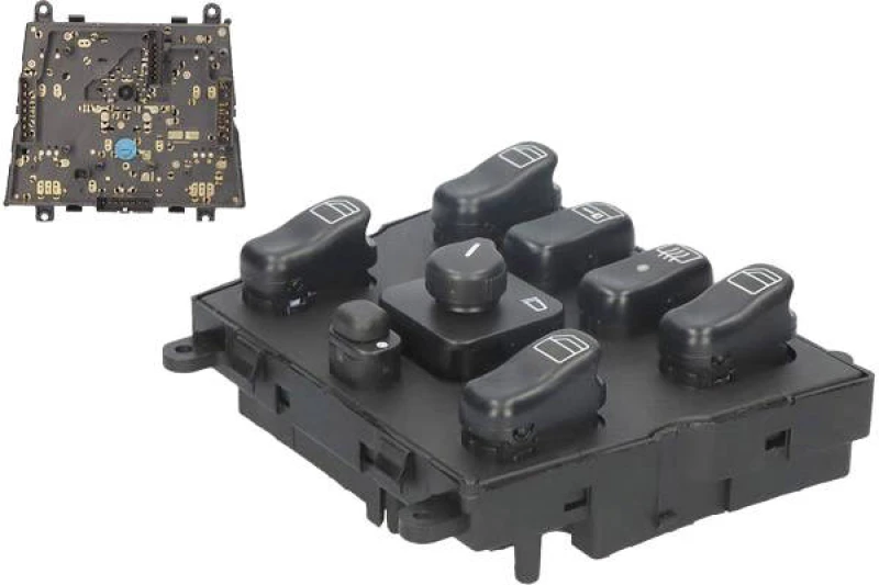 Image of Alfa e-Parts AF00495 Switch, window winder Front Thermoplast Switch,window winder (1761)