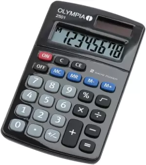 image of Olympia 2501 calculator Desktop Basic Black, Blue, Grey