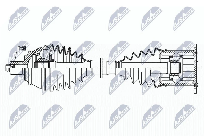 Image of NTY Drive shaft NTY NPW-AU-033