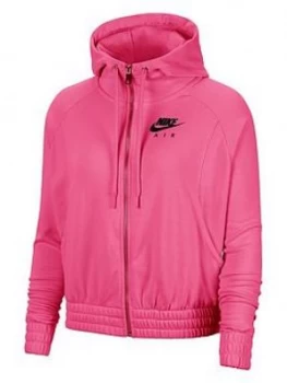 image of Nike NSW Air Full Zip Hoodie - Fuchsia, Fuchsia Size M Women