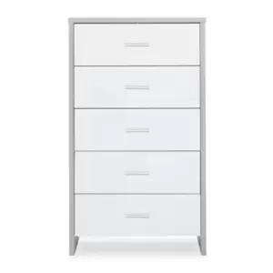 image of Ickle Bubba Pembrey Tall Chest - Ash Grey & White