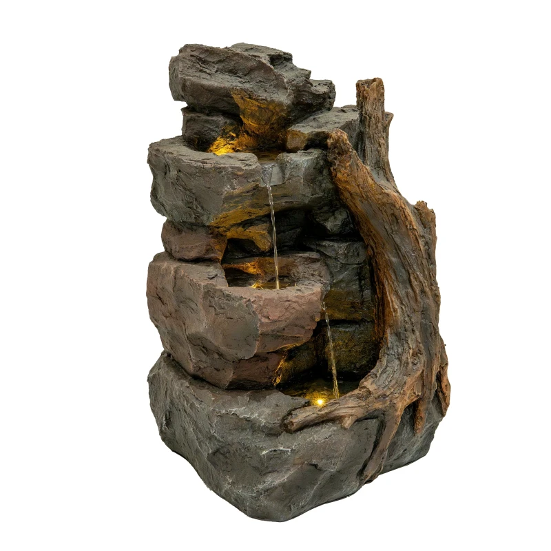 Image of Monstershop Electric Water Feature - Willow Springs in Grey Grey Unisex