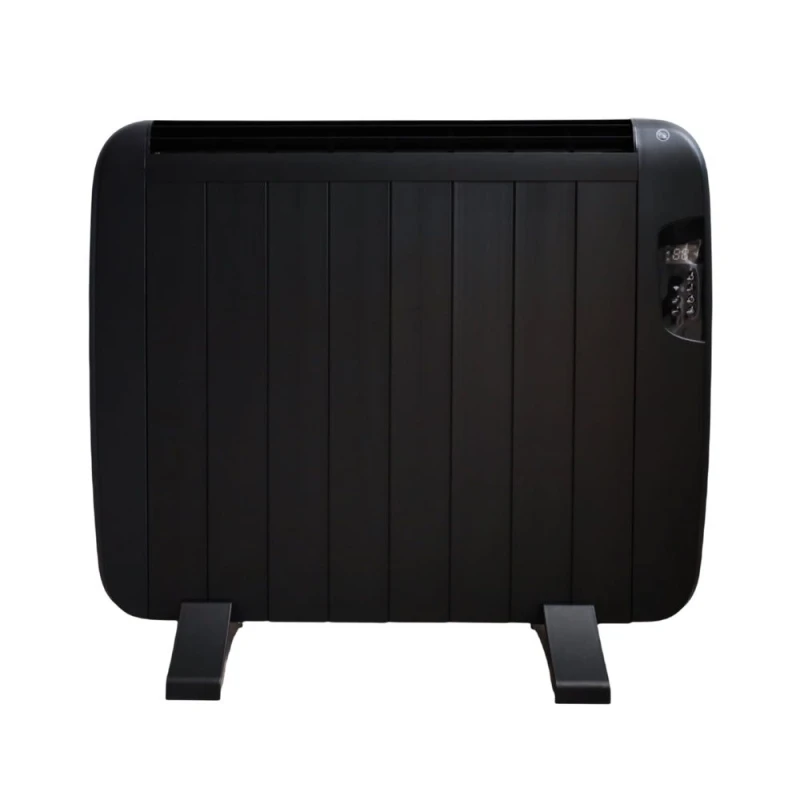 Image of ENER-J Smart WiFi Electric Radiator Heater 1200W Black LCD Control Black Unisex