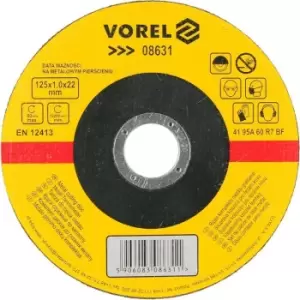 image of VOREL Cutting Disc, angle grinder RPM to: 122001/min 08631