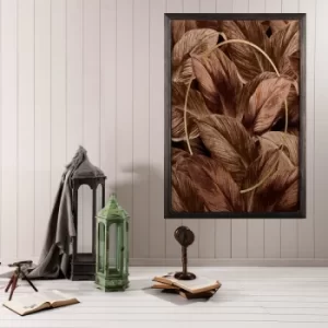 Image of Fall XL Multicolor Decorative Framed Wooden Painting