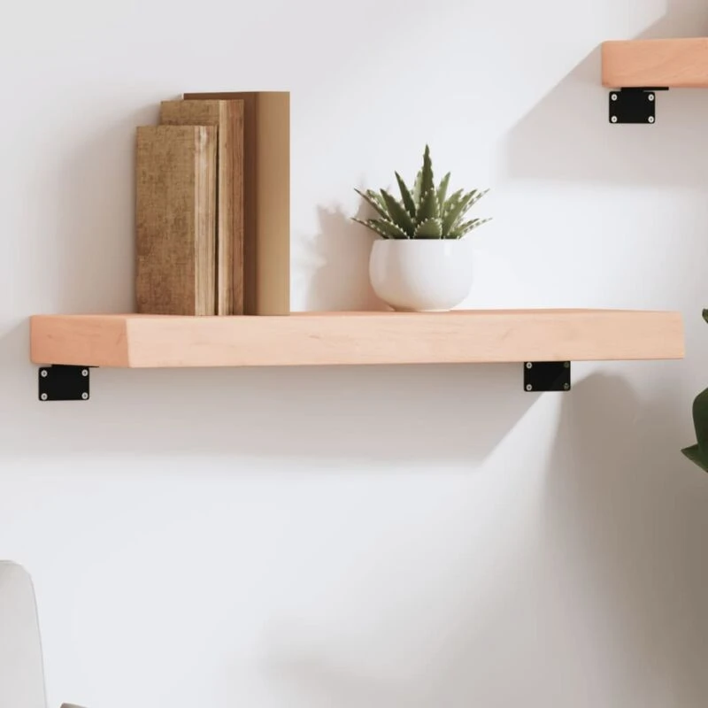 Image of VIDAXL Wall Shelf 60x20x6cm Untreated Solid Wood Oak Vidaxl 8720845812447