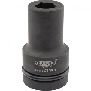 Image of Draper Expert 1" Drive Deep Hexagon Impact Socket Metric 1" 21mm