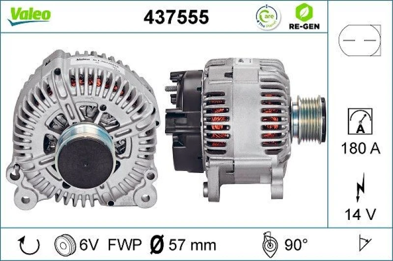 Image of Alternator VALEO 437555