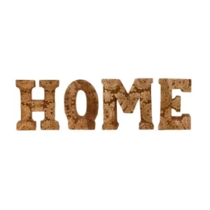 image of Hand Carved Wooden Flower Letters Home