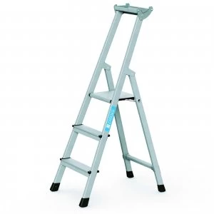 Image of Zarges Anodised Trade Platform Step Ladder 3