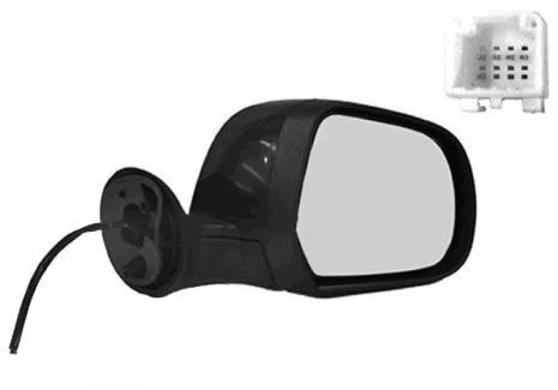 Image of VAN WEZEL 1555808 Wing mirror * HAGUS * Right, Heatable, primed Outside Mirror (50)