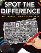 Image of spot the difference picture puzzle book for adults