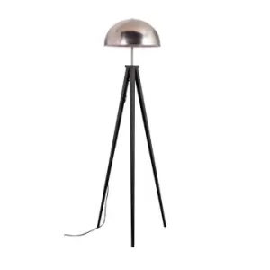 Image of Horvit Black Floor Lamp